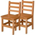 Wood Designs 14" Seat Height Hardwood Chair, Carton of Two WD81402